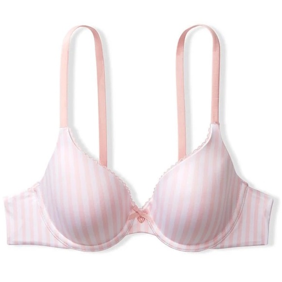 NWT Victoria’s Secret Signature Stripe Demi Buste Double Lined 38DD - Picture 4 of 12